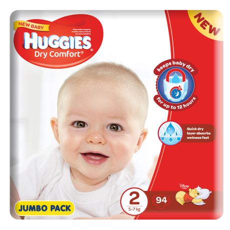 Huggies jumbo hot sale pack size 2